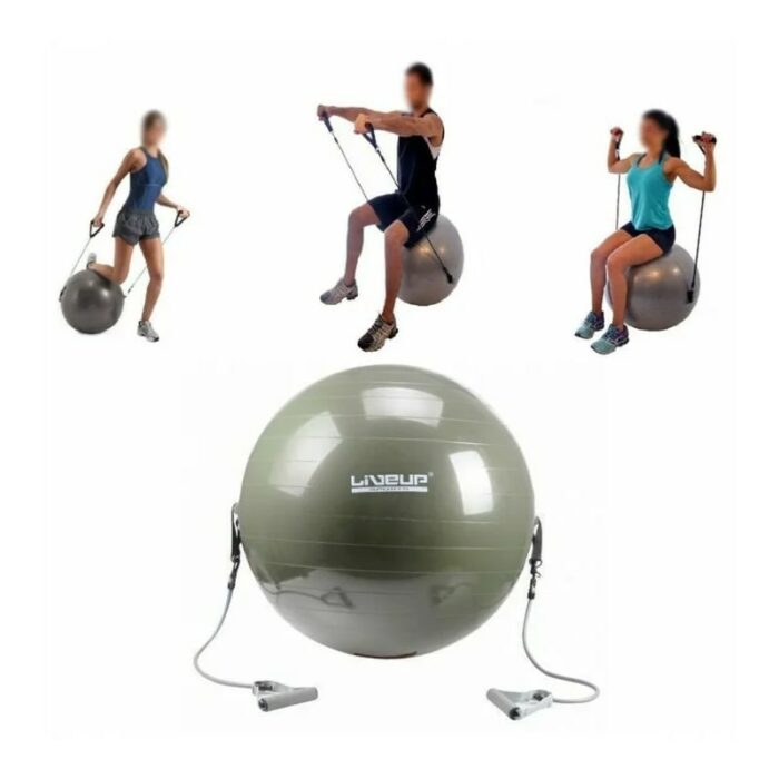 Ballon de Fitness avec tendeurs - Liveup Sports