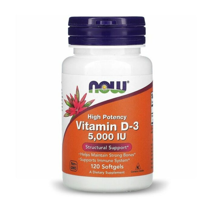 Vitamine D3 5000UI - Now Foods