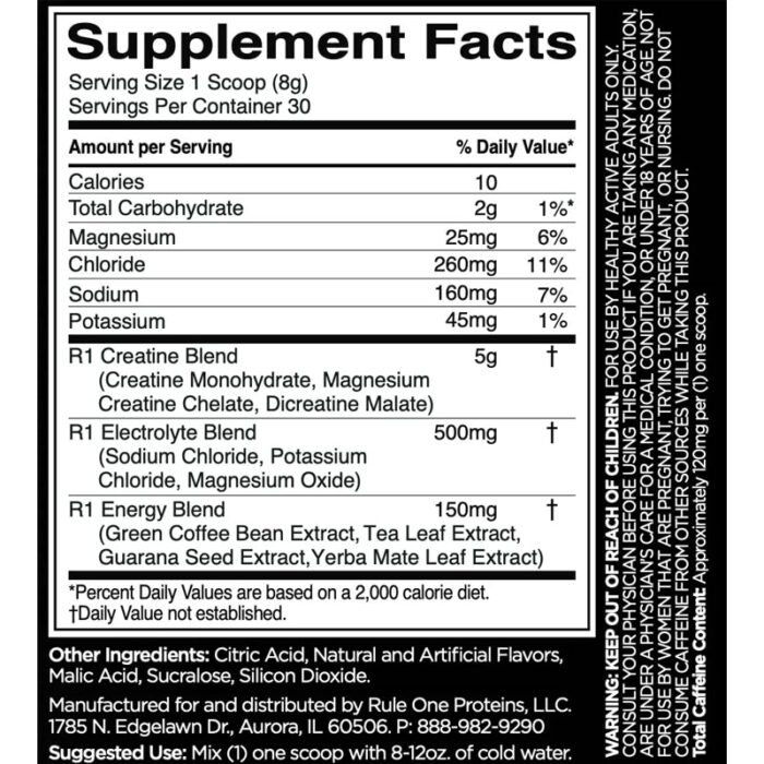 R1 Charged Creatine 30 Serving – Image 2