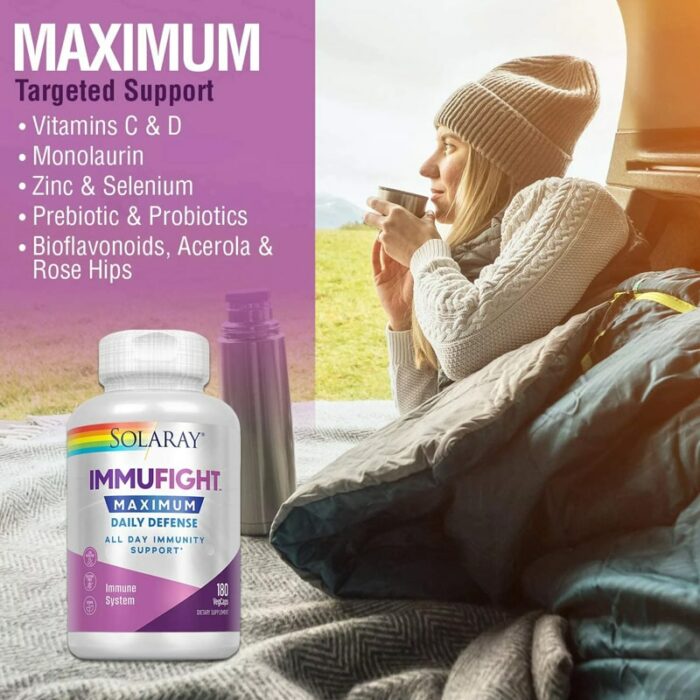 ImmuFight Maximum Daily Defense 90 Vegcaps – Image 5