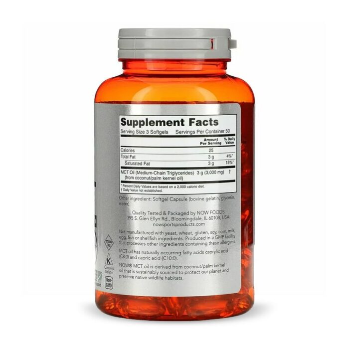 MCT Oil, 1000 mg, 150 Softgels – Image 2