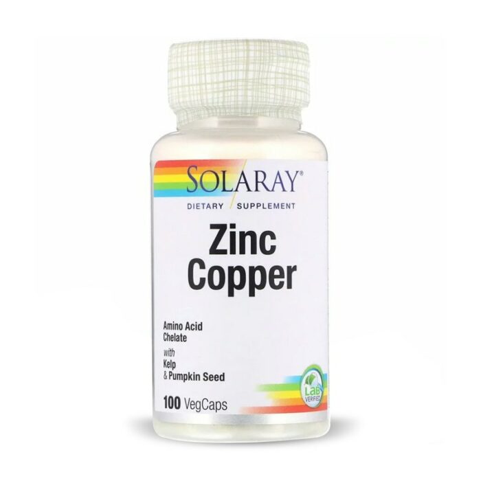 zinc & cuivre 100 VegCaps Solaray