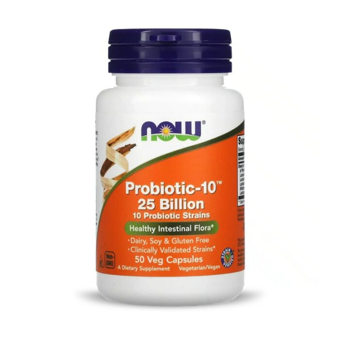 Now Foods, Probiotic 10 25 Billion, 50 Vegetarian Capsules