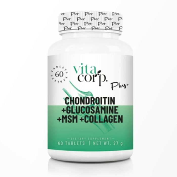 Chondroïtine + GLUCOSAMINE +  MSM+ COLLAGÈNE 60tabs