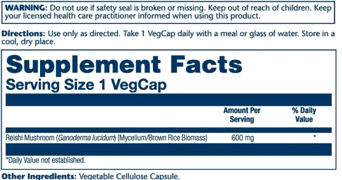 Reishi Mushroom 600mg – Image 2