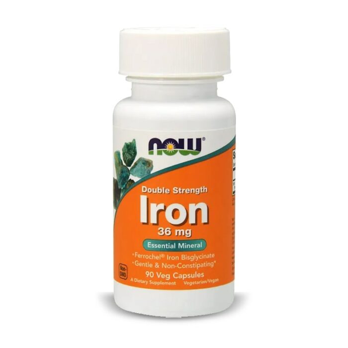 NOW Foods Iron, 90 VCaps 36mg