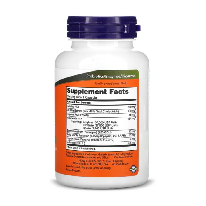 Now Foods, Super Enzymes, 90 Capsules – Image 2
