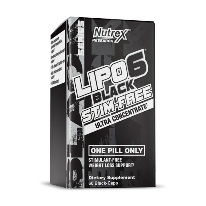 Nutrex Lipo-6 Black Stim-Free, 60 Capsules