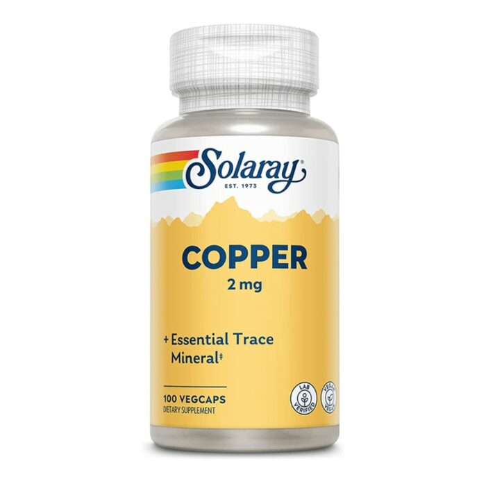 Solaray Cuivre 2 mg | 100 Capsules