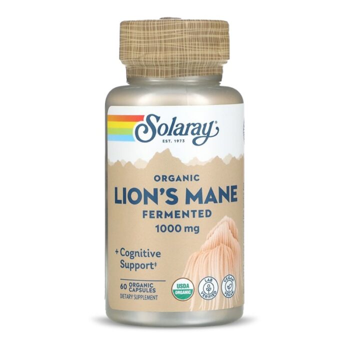Solaray, Fermented Lion's Mane Mushroom, 60 VegCaps
