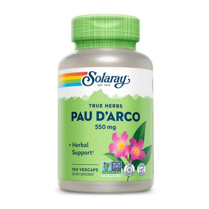 Solaray, Pau d'arco, 550 mg, 100 VegCaps