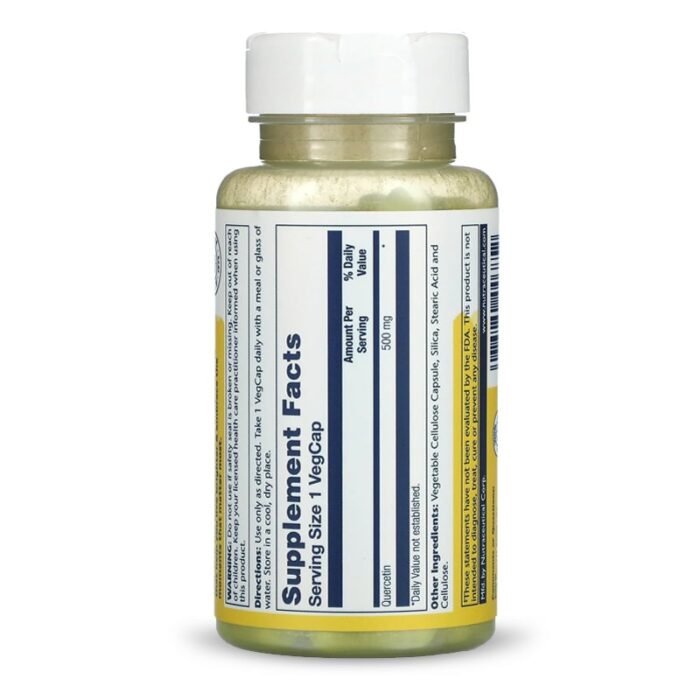 Solaray, Quercetin Non Citrus 500 mg, 90 VegCaps – Image 3
