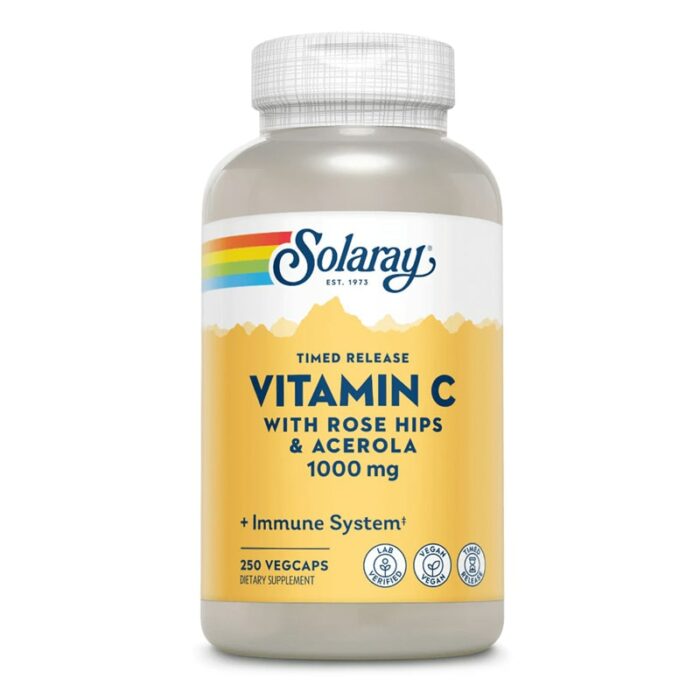 Vitamine C avec églantier et acérola 1000mg | à libération prolongée – Image 3
