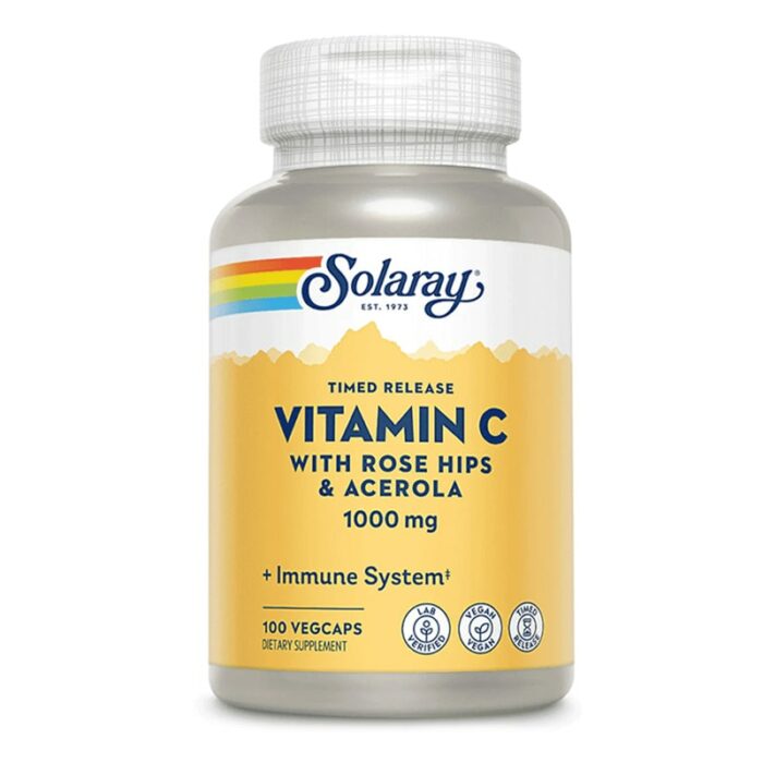 Vitamine C avec églantier et acérola 1000mg | à libération prolongée
