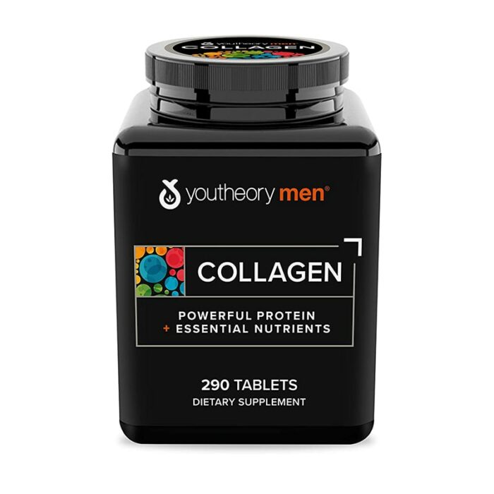 Youtheory Men's Collagene avec  Biotin, 290 comprimes