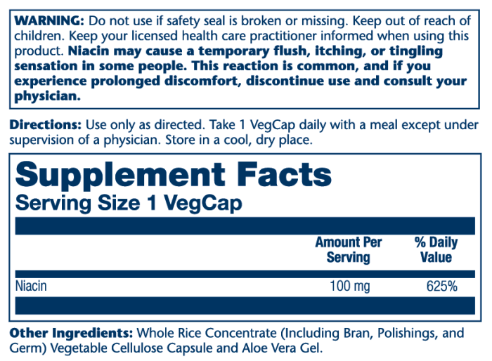 Niacin 100mg – Image 2