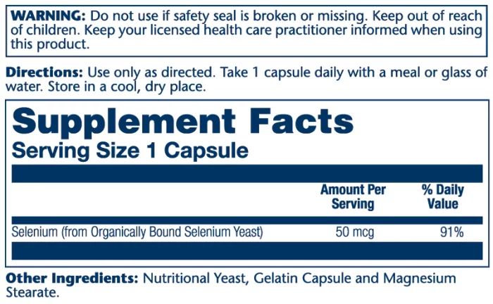 Selenium 50mcg – Image 2