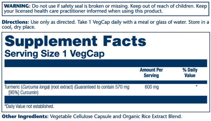 Turmeric Root Extract 600mg – Image 2