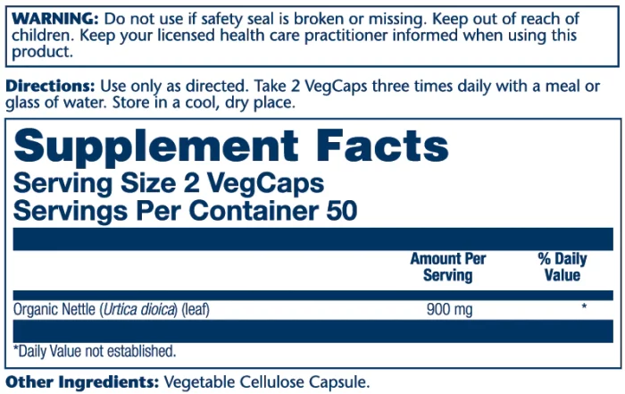 Organically Grown Nettle Leaf 900mg – Image 2