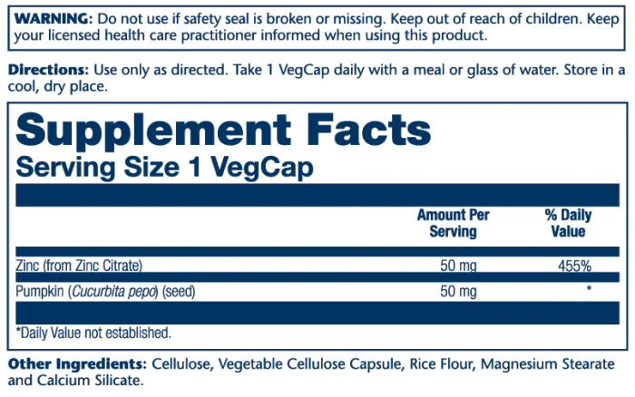 Zinc Citrate 50mg – Image 2