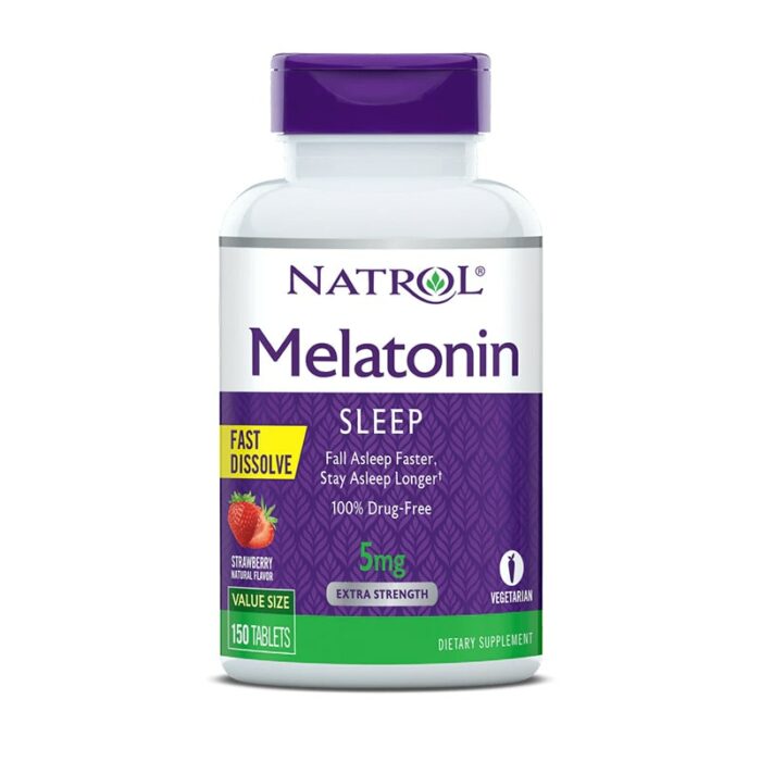 Melatonin Fast Dissolve Strawberry Tablets - 5mg – Image 3
