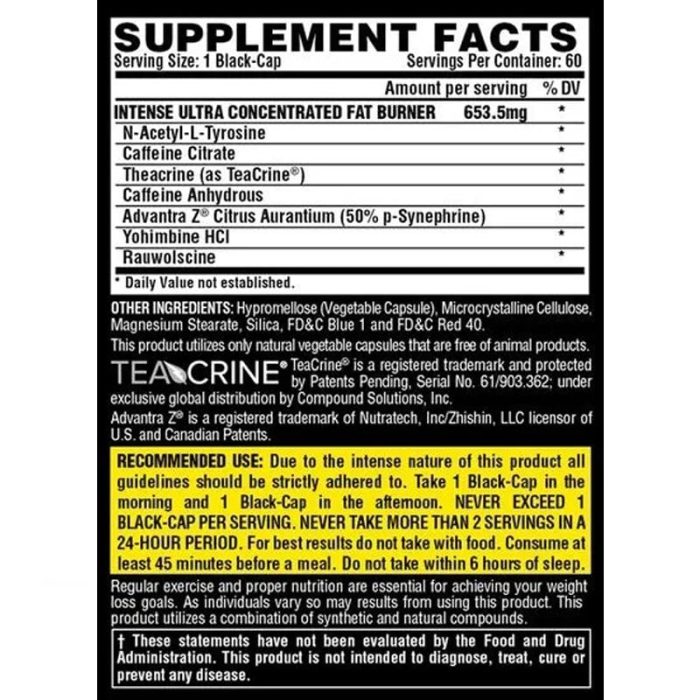 Nutrex Lipo-6 Black Intense Ultra Concentrate, 60 Capsules – Image 2