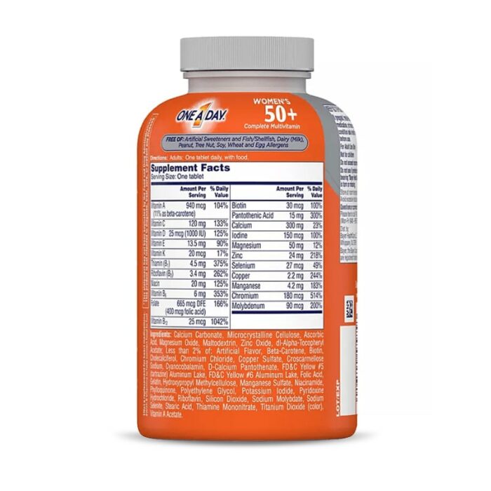 ONE A DAY Women’s 50+  Multivitamine pour femme – Image 2