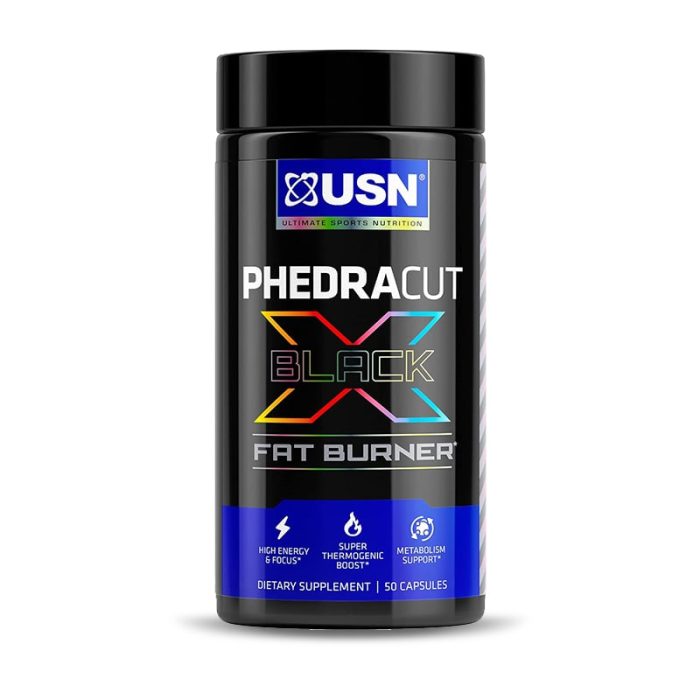 USN PhedraCut Black X, 50 Capsules