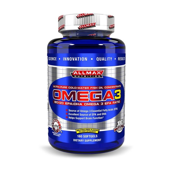 AllMax Nutrition Omega 3, 180 Softgels