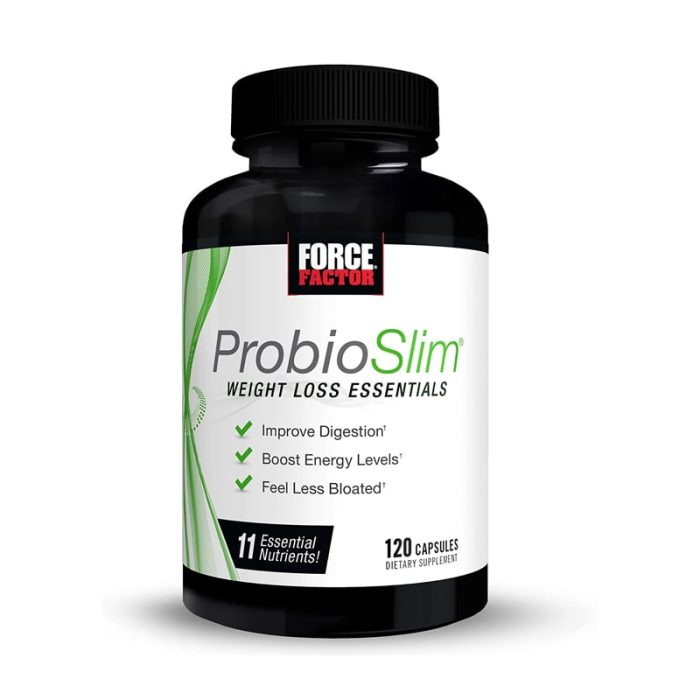 Force Factor ProbioSlim Weight Loss Essentials, 120 Capsules