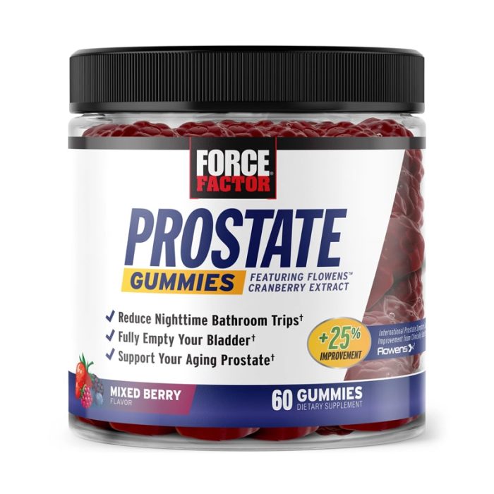Force Factor Prostate Gummies, 60 Gummies
