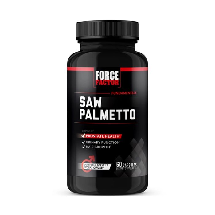 Force Factor Saw Palmetto, 60 Capsules