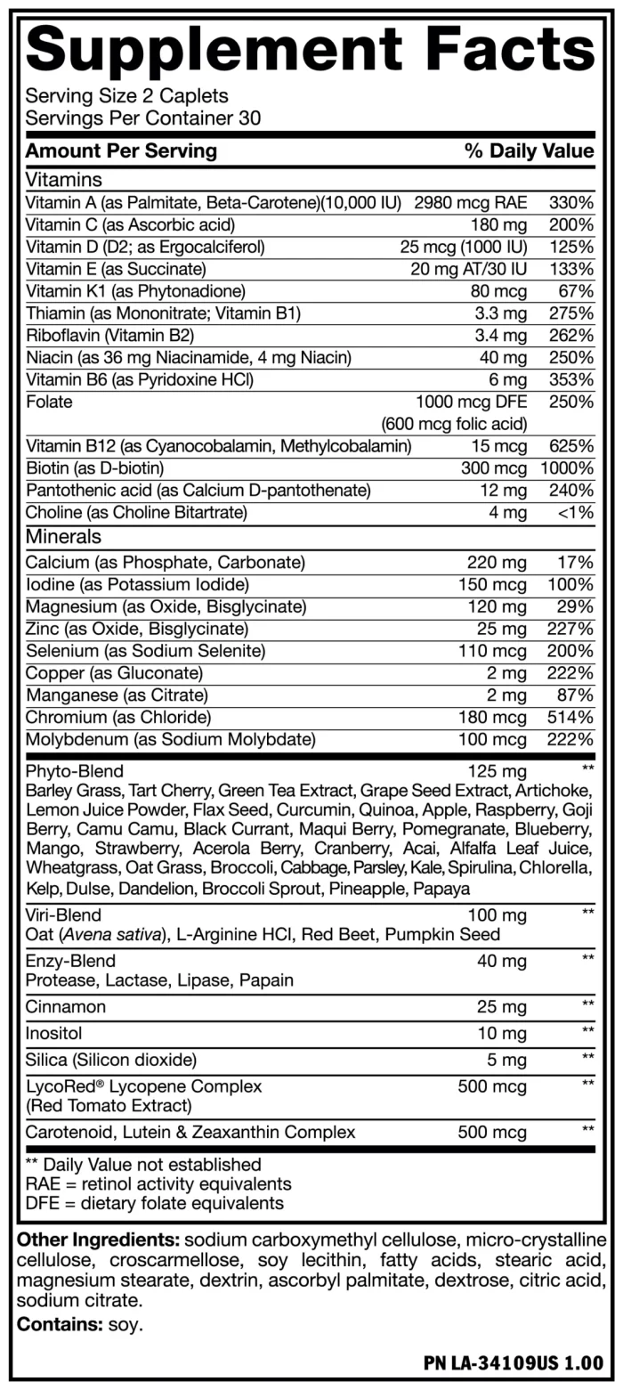 MUTANT Multi Vitamin, 60 Tablets