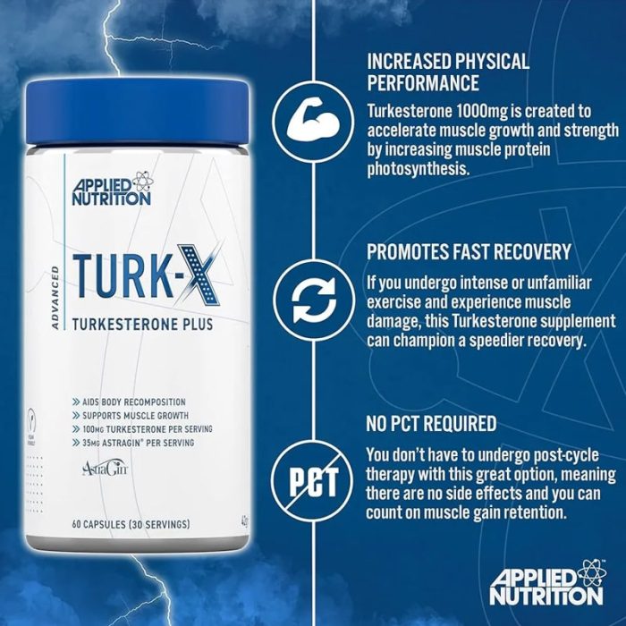Turk-X, 60 Capsules Applied Nutrition – Image 2
