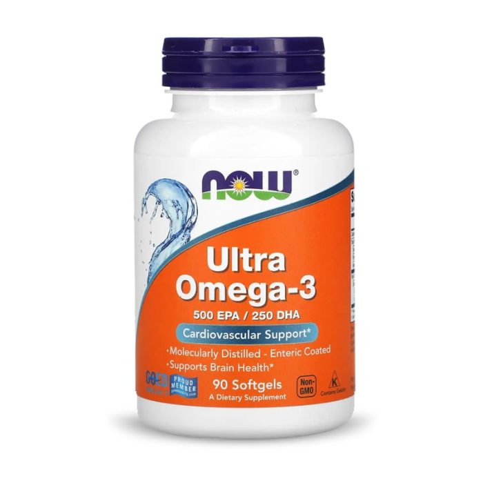 Ultra Oméga-3, 500 EPA /250 mg de DHA