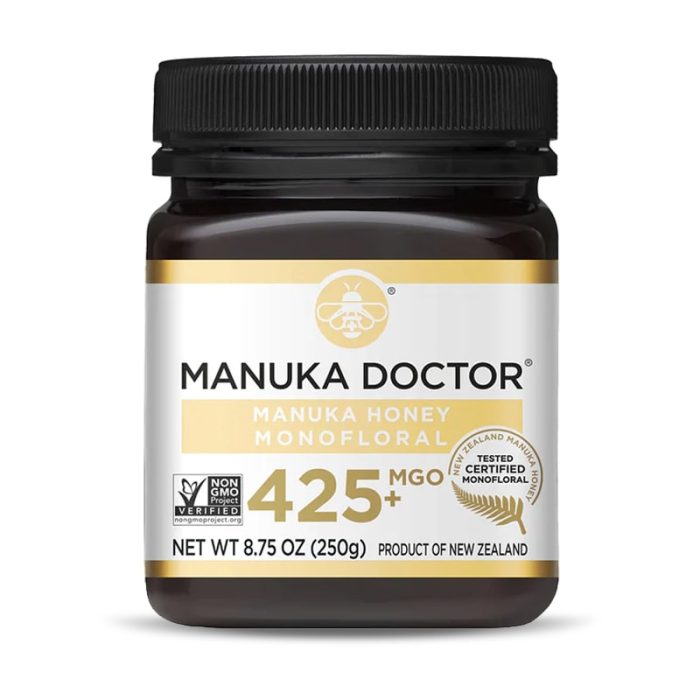 MANUKA DOCTOR NEW ZEALAND 425+MGO NET WT 8.75 OZ (250G)