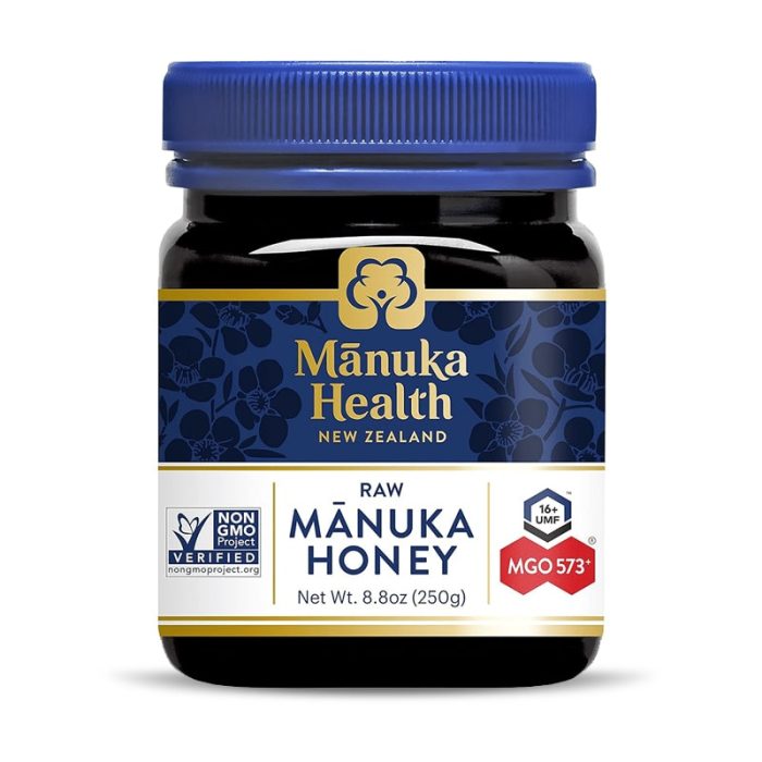 Manuka Health UMF 16+/MGO 573+ Manuka Honey (250g/8.8oz)