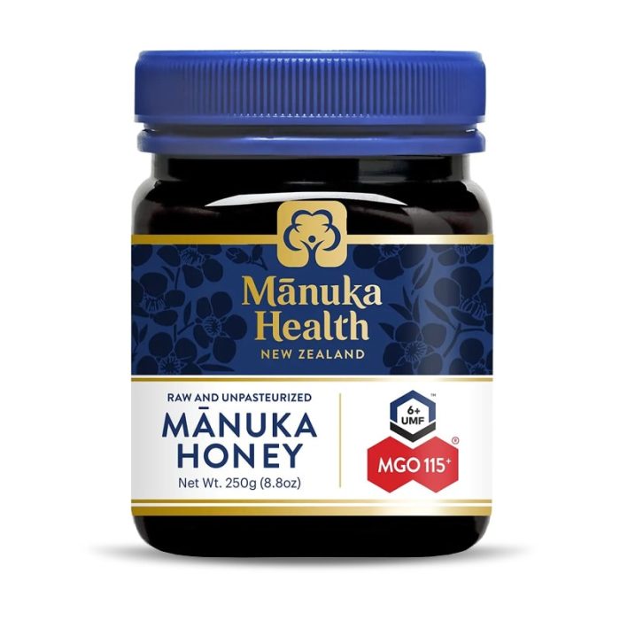 Manuka Health UMF 6+/MGO 115+ Manuka Honey (250g/8.8oz),