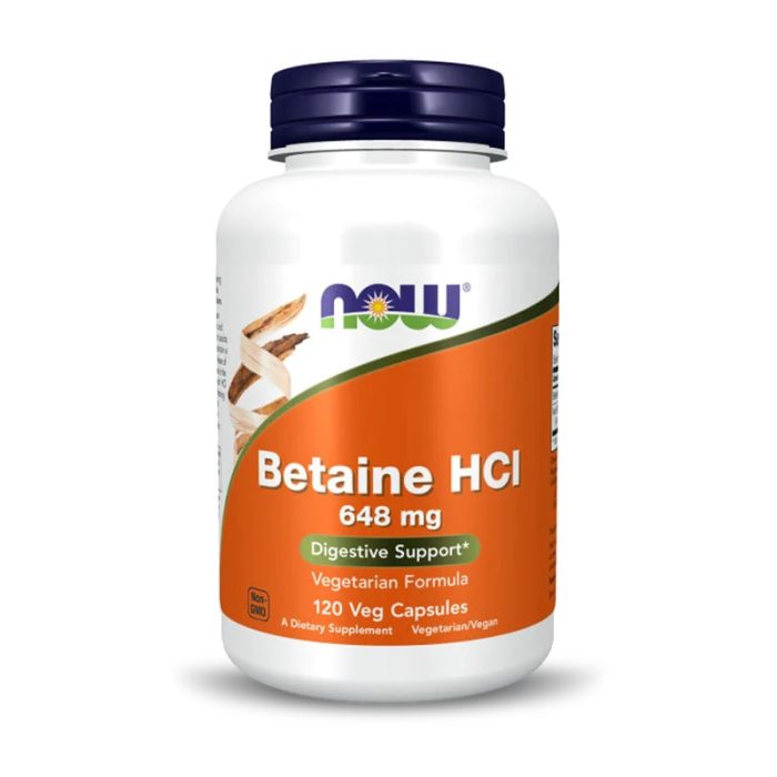 Now Foods, Betaine HCL, 648 mg, 120 Veg Capsules