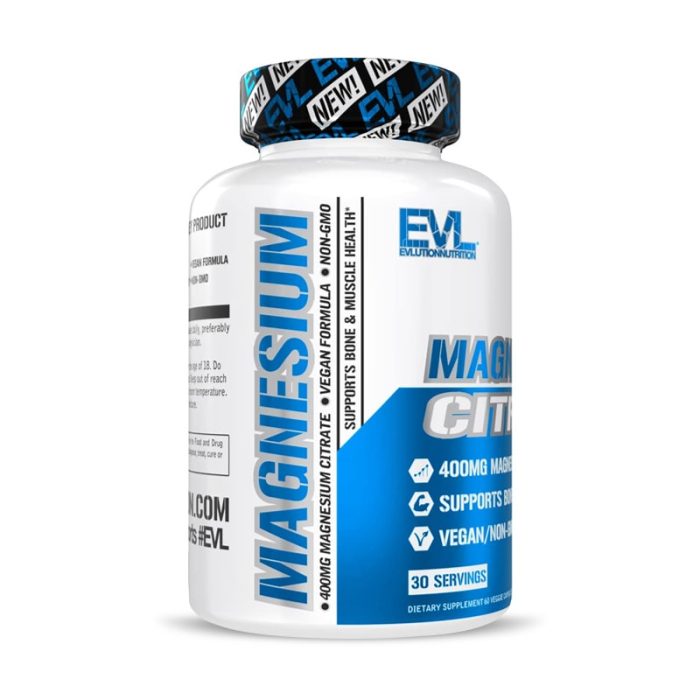 EVL Magnesium Citrate Capsules 400mg 60 Caps – Image 3