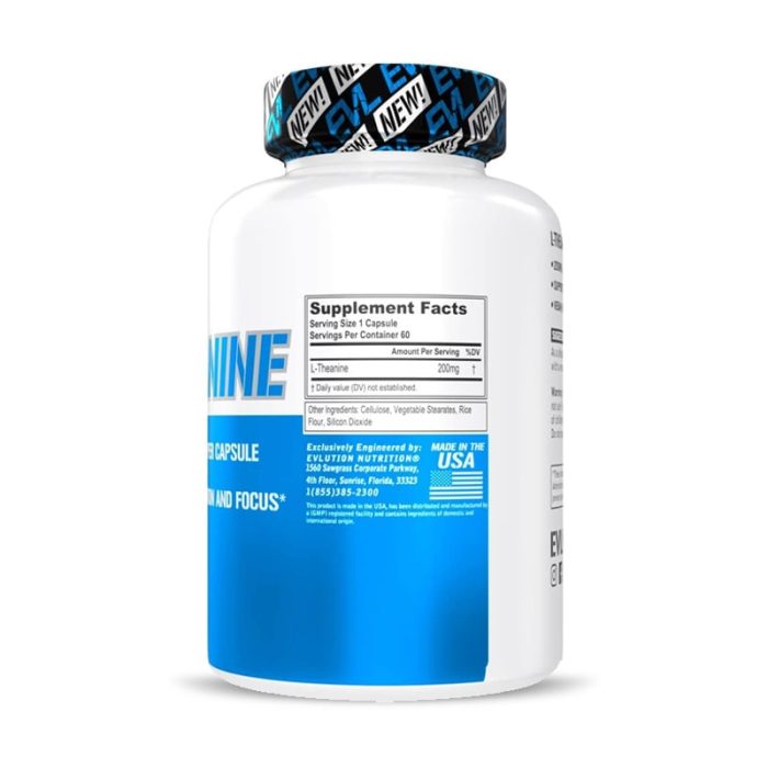 Evlution Nutrition L-Theanine - 60 Veggie Capsules – Image 3