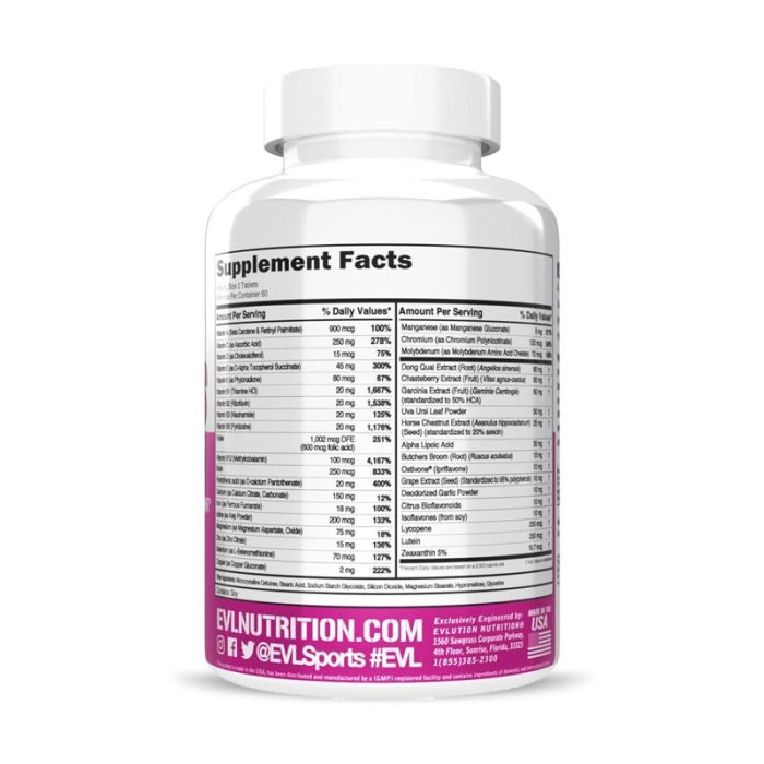 Evlution Nutrition Women's MultiVitamin 120 Tablets – Image 2