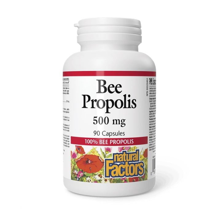 Natural Factors, Bee Propolis, 500 mg, 90 Capsules