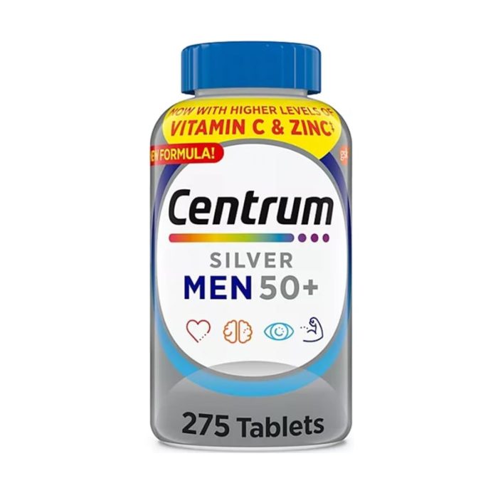 Centrum Silver Men 50+ Multivitamin, 275 Tablets
