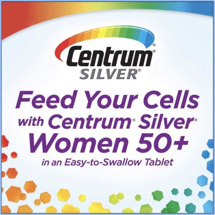 Centrum Silver Women 50+ Multivitamin, 275 Tablets – Image 4