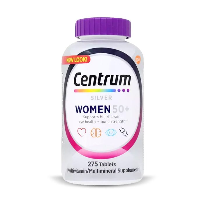 Centrum Silver Women 50+ Multivitamin, 275 Tablets