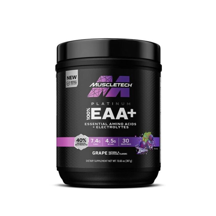 Platinum 100% EAA+ | Acides Aminés Essentiels | Développeur de force musculaire pour hommes et femmes