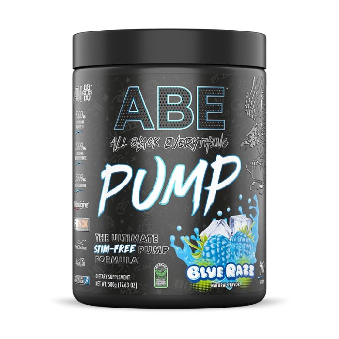ABE Pump Pre Workout Stim Free SANS CAFÉINE, 40 Serving