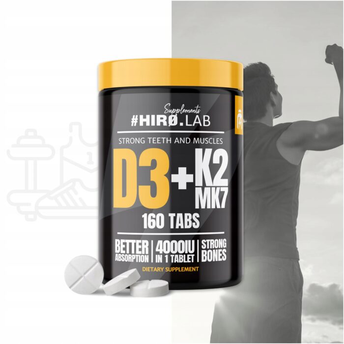 Vitamine D3 4000 UI + K2 MK7 – 160 comprimés – Image 3