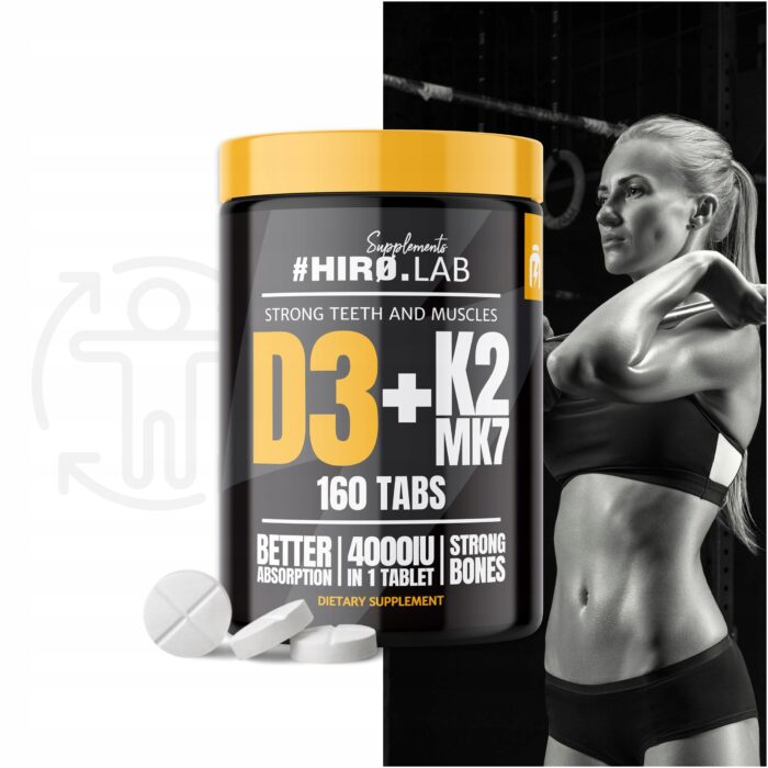 Vitamine D3 4000 UI + K2 MK7 – 160 comprimés – Image 4